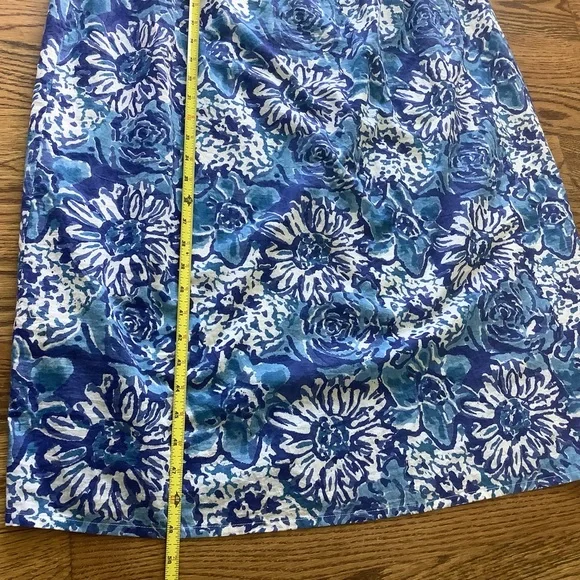 Fitzroy & Willa Blue/White Floral Print Maxi Dress Cotton Sleeveless
… - Picture 9 of 11